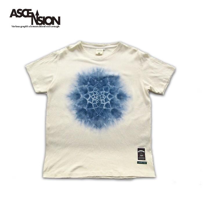 半袖Tシャツ  曼荼羅  タイダイ　A HOPE HEMP × ASCENSION HEMP TEE  as-784 | 