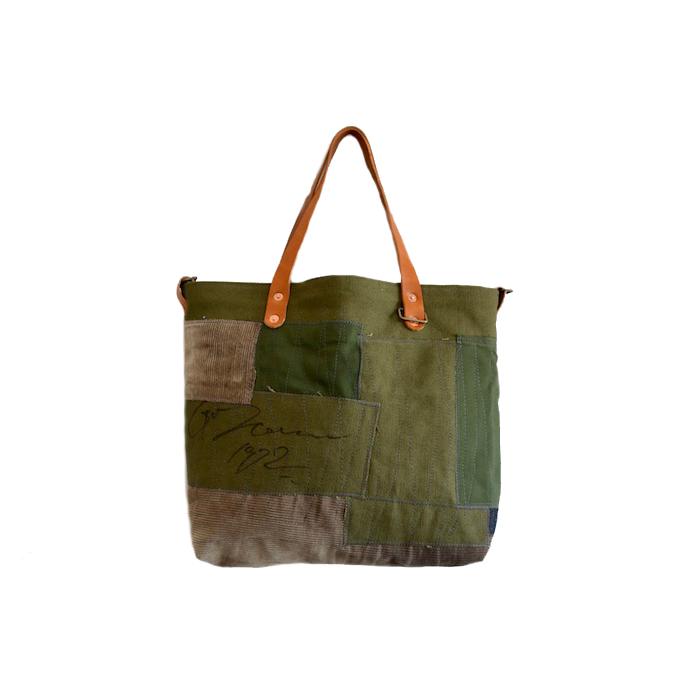 スペシャル】ミリタリー トートバッグ パッチワーク ビンテージ 60s