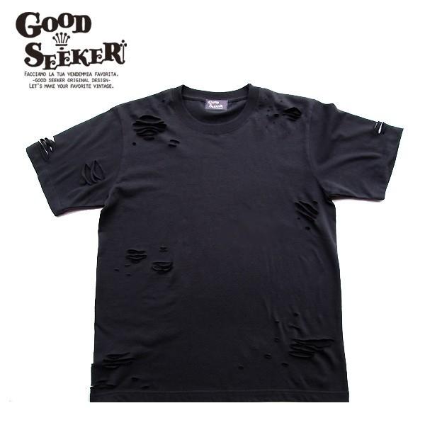 GOOD SEEKER（グッドシーカー）Damage Tee ダメージTシャツ   gs-015｜juice16