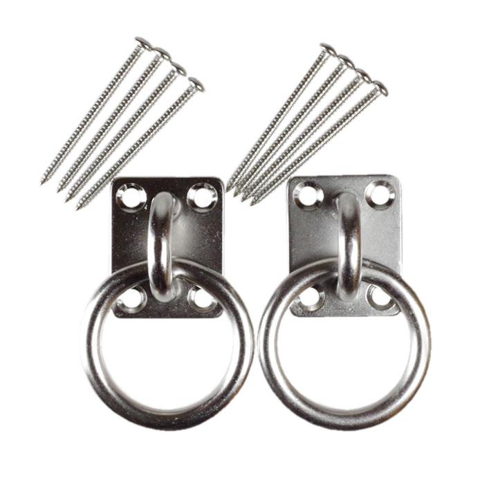 柱・梁 側面適応 ステンレス製 「CUハンモック用 取付金具セット4