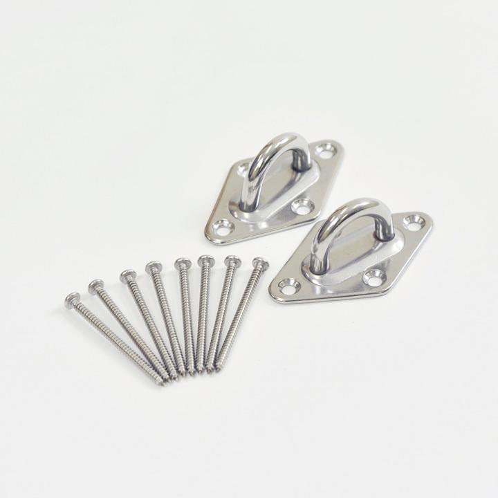 梁・天井部 水平面適応 ステンレス製「CUチェアハンモック用 取付金具