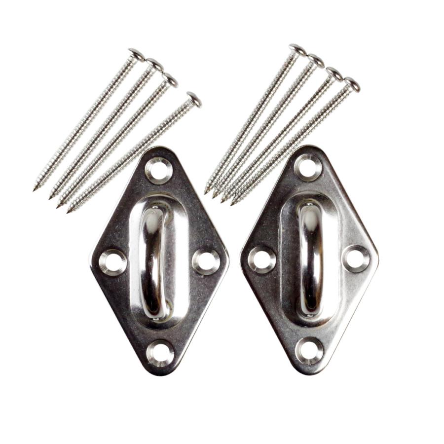 梁・天井部 水平面適応 ステンレス製「CUチェアハンモック用 取付金具