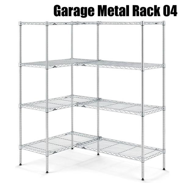 最安値に挑戦 シェルフ 棚 組立家具 ホームエレクター ガレージメタルラックl字型 04 物置収納 正規激安 Artmedia Ba