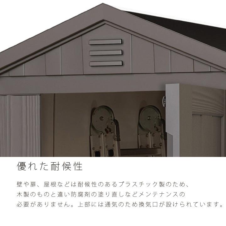 屋外物置 樹脂製 ケター keter ファクター Factor 4×6 木目調「ケター