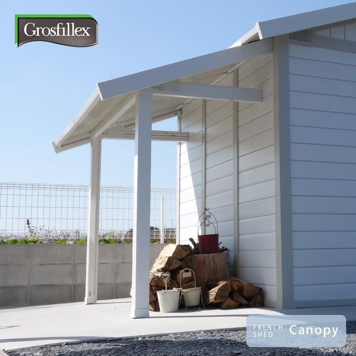 屋外物置用 庇 屋根 日よけ 雨よけ 塀用 壁用 Grosfillex ゴーフィレックス フレンチシェッド キャノピー 送料無料対象外 郵便ポスト 表札のjuicygarden 通販 Paypayモール