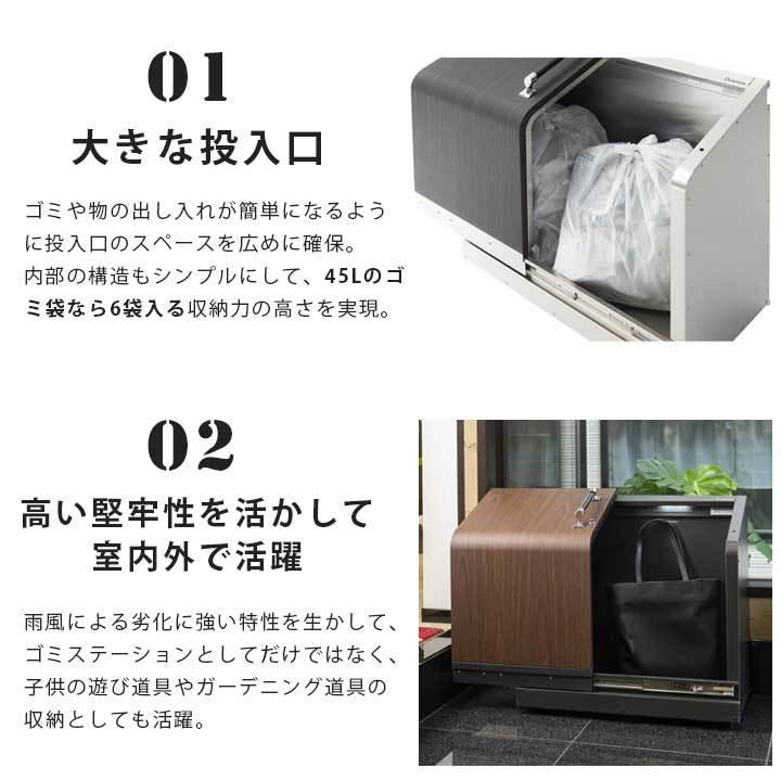 家庭用 ゴミ収納庫 「ゴミステーション ホームスライド03 スタンダード