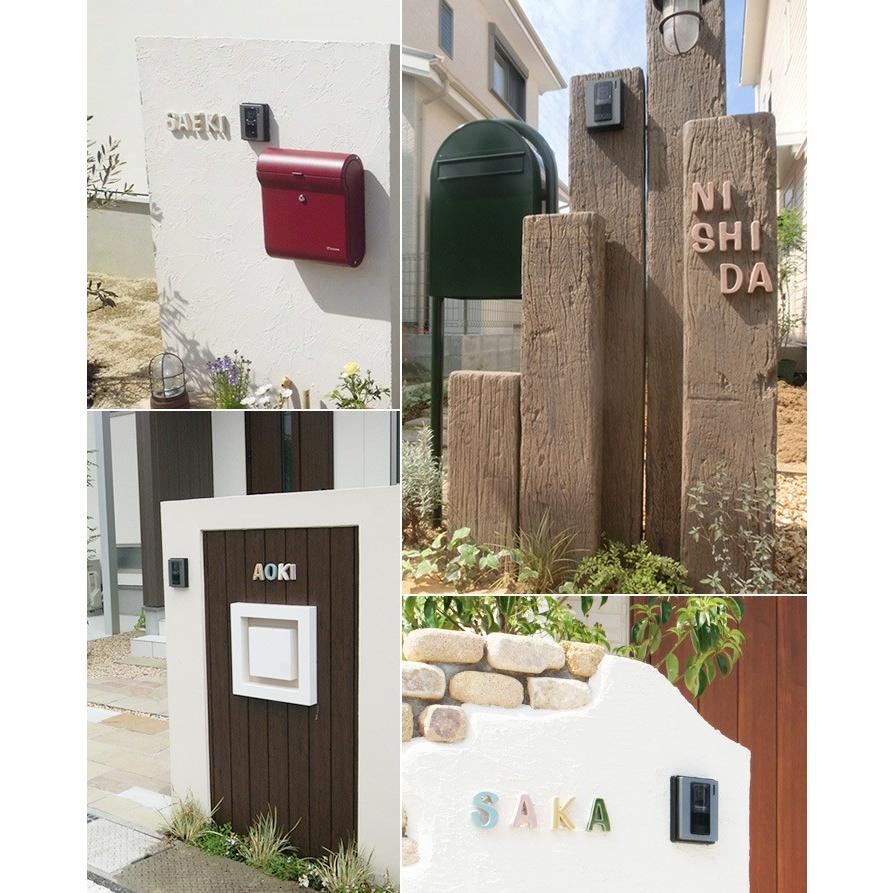 陶器製 可愛い 切り文字表札「Puffy Sign パフィーサイン