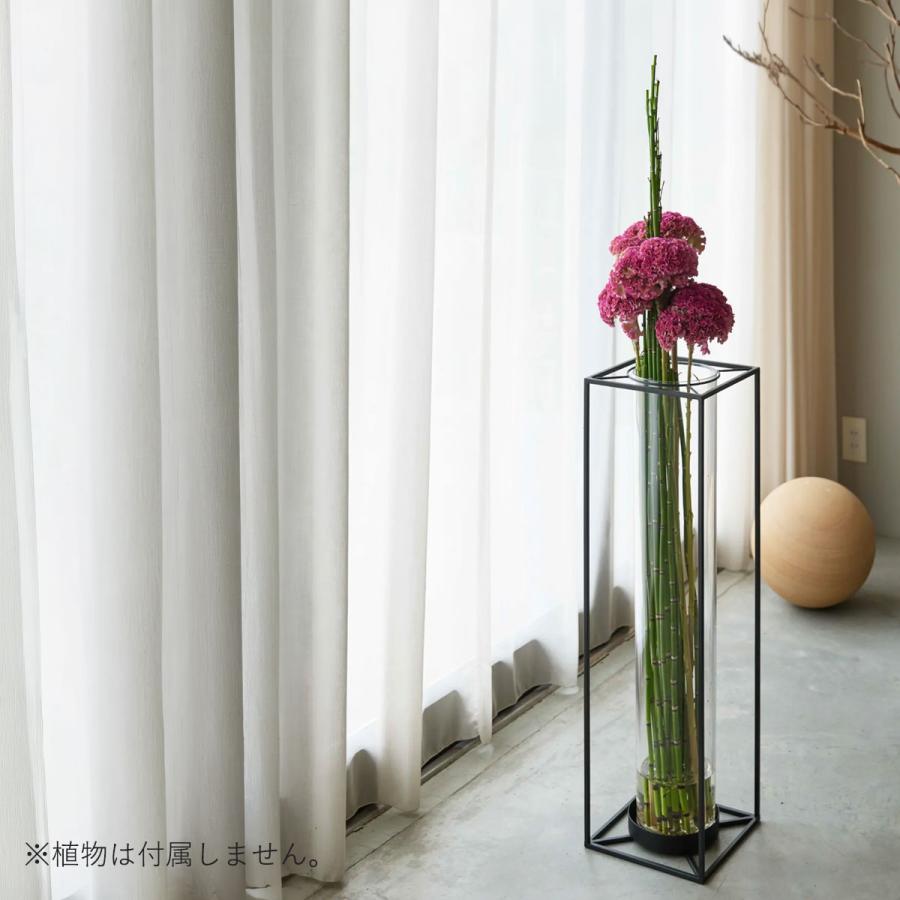 アイアン 花瓶 ポリカーボネート シリンダー セット 「 Frame for