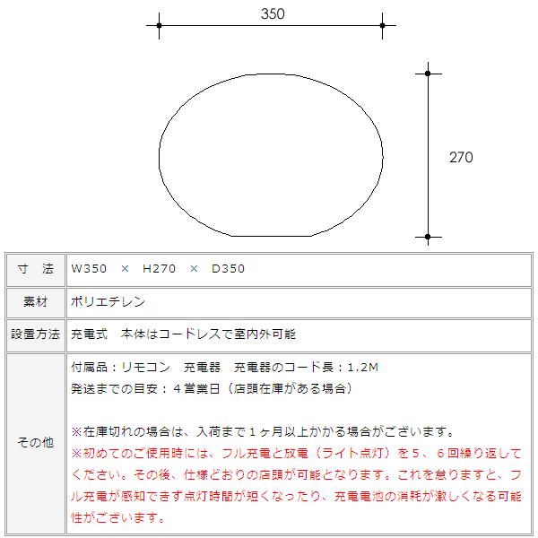 フロアライト 屋外OK 「スマートアンドグリーン （Smart & Green） イリス 充電式LEDガーデンライト フラットボール リモコン付属」｜juicygarden｜05