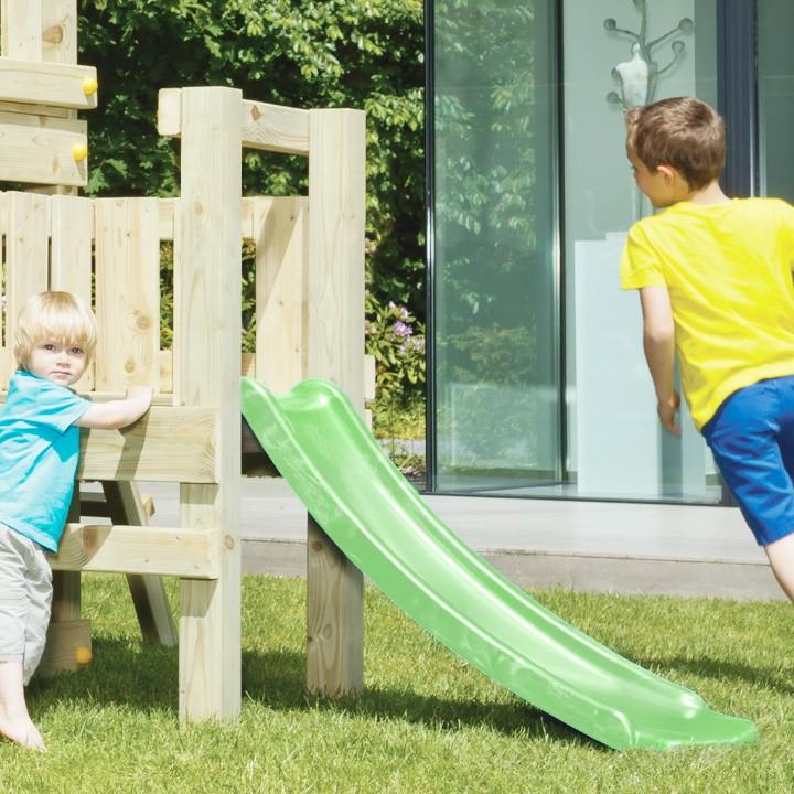 DIY 屋外 木製 家庭用遊具 すべり台 「はらっぱミニスライダー（エコ