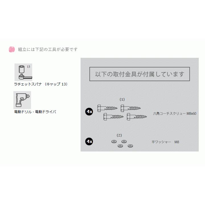 DIY 屋外 木製 家庭用遊具 ステンレス鉄棒 「はらっぱGYM シングル 鉄棒幅900mm（エコアコールウッドセット） はらっぱギャング」  自作 | ブランド登録なし | 07