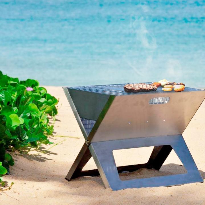 BBQグリル バーベキューグリル 折り畳み アウトドア キャンプ 「ノートブック SS （Notebook grill SS）」の画像