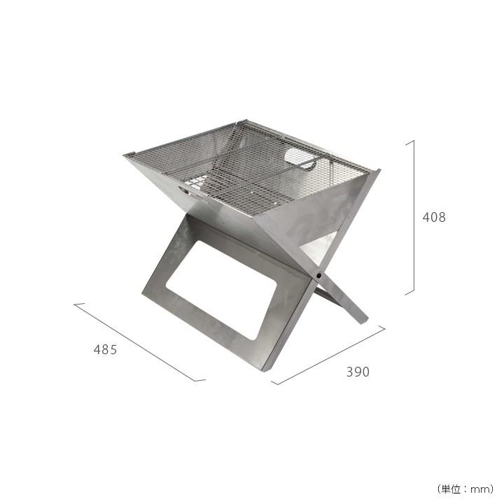 BBQグリル バーベキューグリル 折り畳み アウトドア キャンプ 「ノートブック SS （Notebook grill SS）」の画像