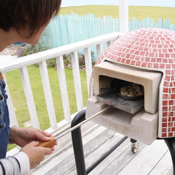 ドーム型ピザ窯専用オプション ピザ投入用シャベル リリーススコップ