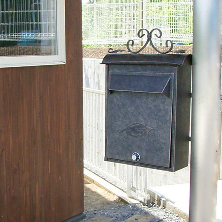 郵便ポスト ポスト 壁掛け おしゃれ クラシカル 壁付け 鍵付き