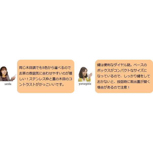 差入れ口　ポスト 埋め込み　「口金ポスト 【わん】 ROUGE　ルージュ サスウッディ」　05タイプ　15タイプ　木目調　ダイヤル錠付き