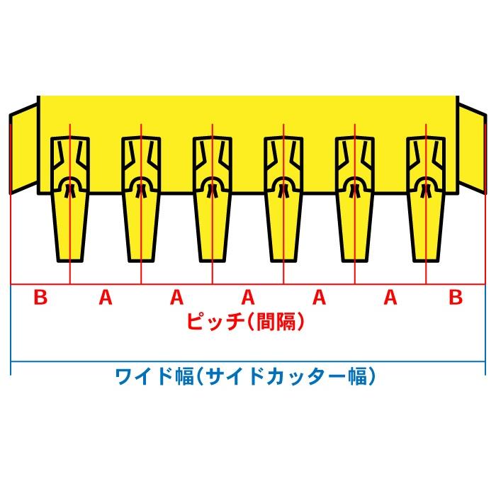 ツース盤 35S(0.7) 縦ピン 5枚セット ワイド幅 全幅1108mm-1228mm 樋口