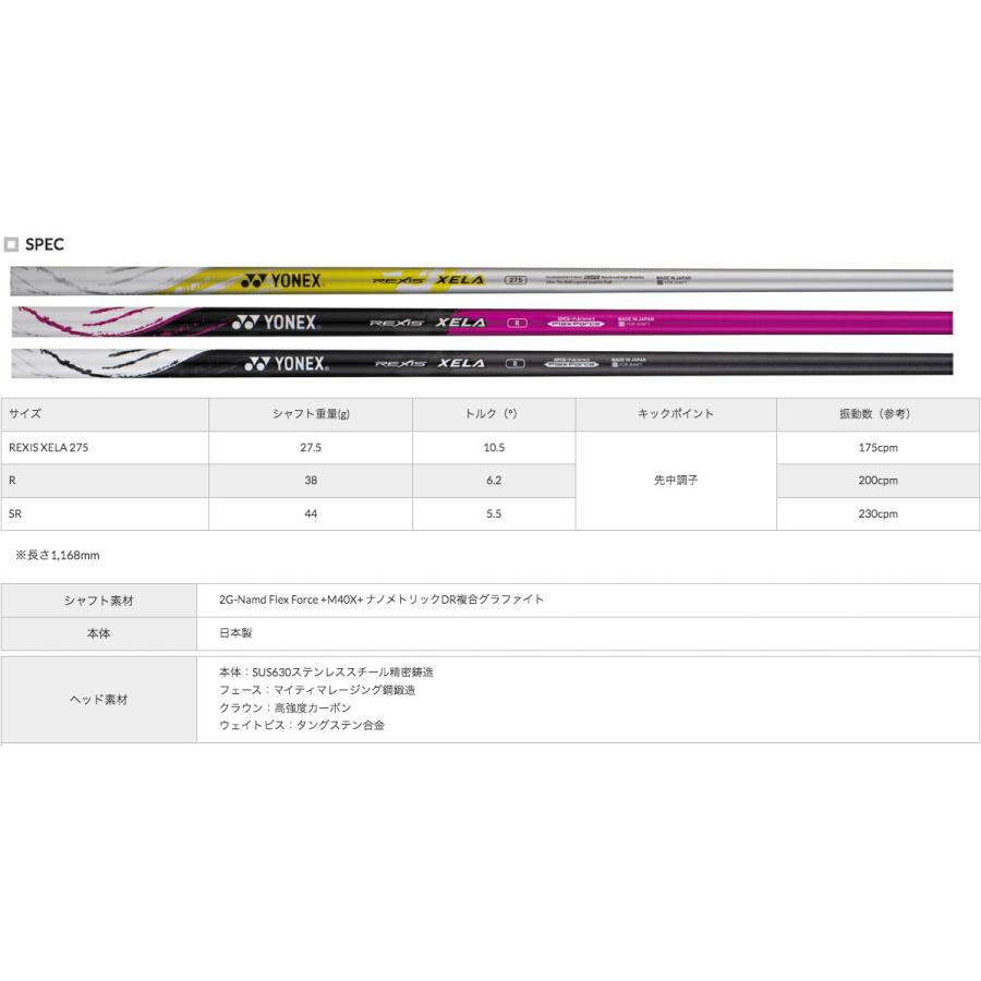 ヨネックス EZONE GT425 ドライバー REXIS XELA レクシス キセラ シャフト ロフト・硬さ選択可能 フィッティングスタジオ店舗 YONEX レクシス シャフト ロフト・硬さ選択可能 キセラ EZONE GT425 XELA REXIS ヨネックス フィッティングスタジオ店舗 ドライバー YONEX