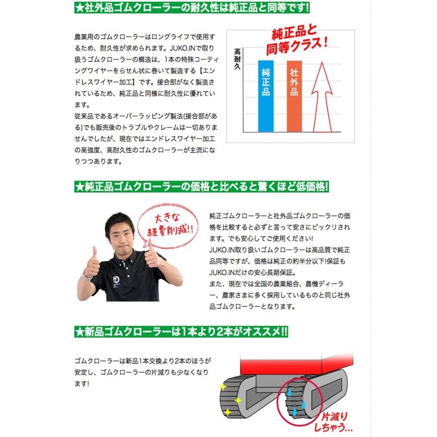 お早めに!! 東日興産 コンバインゴムクローラー 420x90x40 RS429040 1本 クボタ SR265