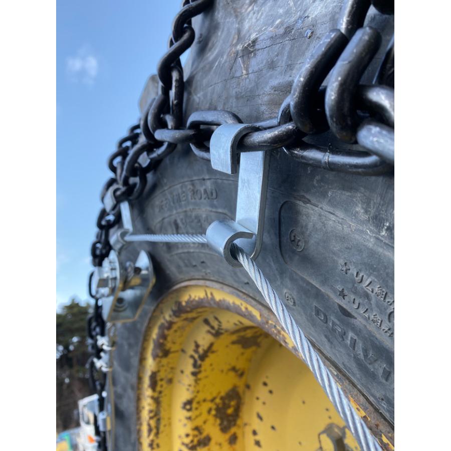 JET03 1ペア(タイヤ2本分) 建設機械・除雪車両用ラチェット式ワイヤー