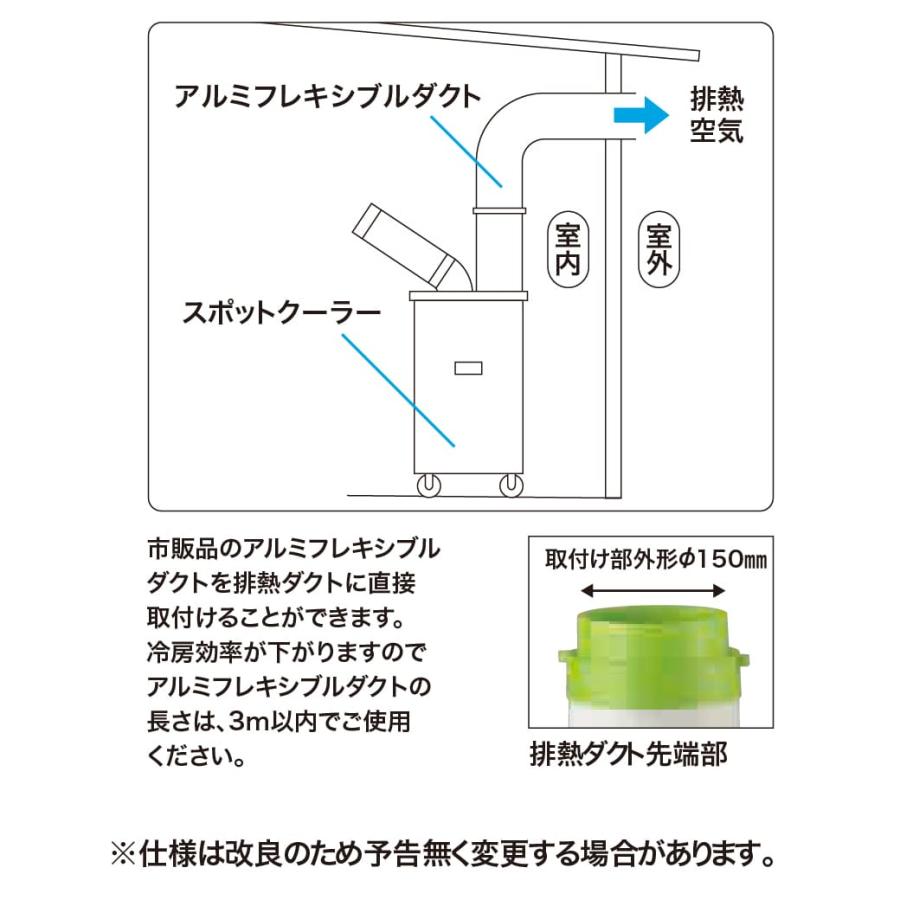 ワキタ メイホー スポットクーラー MSC25L-1 吹き出し1口 手動 首振り