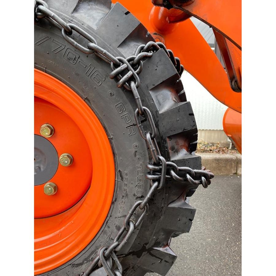 建設機械用タイヤチェーン J90129 12.5/65-18 33×12.5-15 線径9