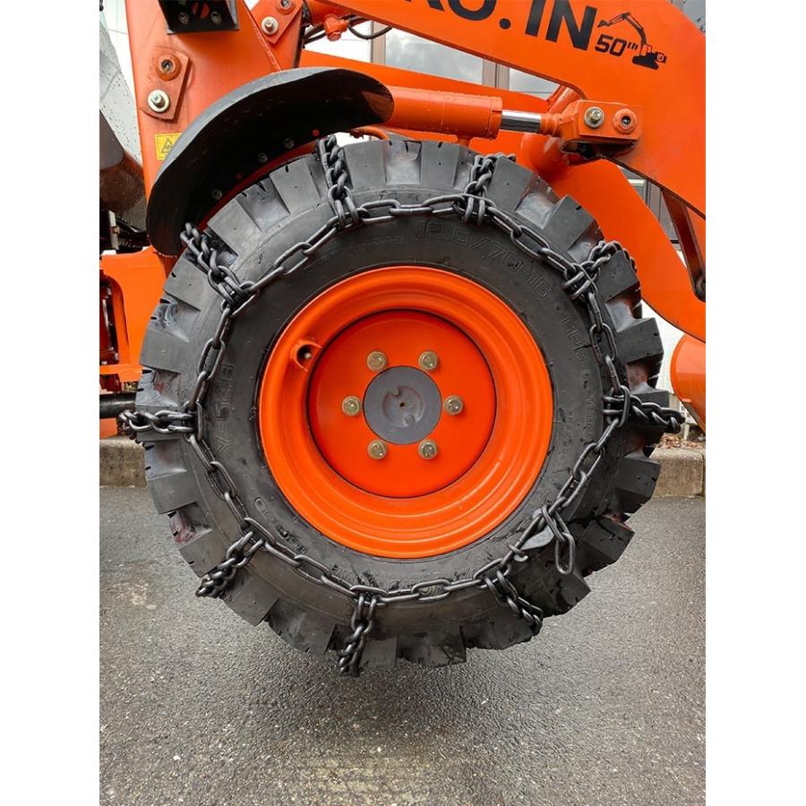 建設機械用タイヤチェーン J90165 16.9-24 線径9×10 スタンダード 1