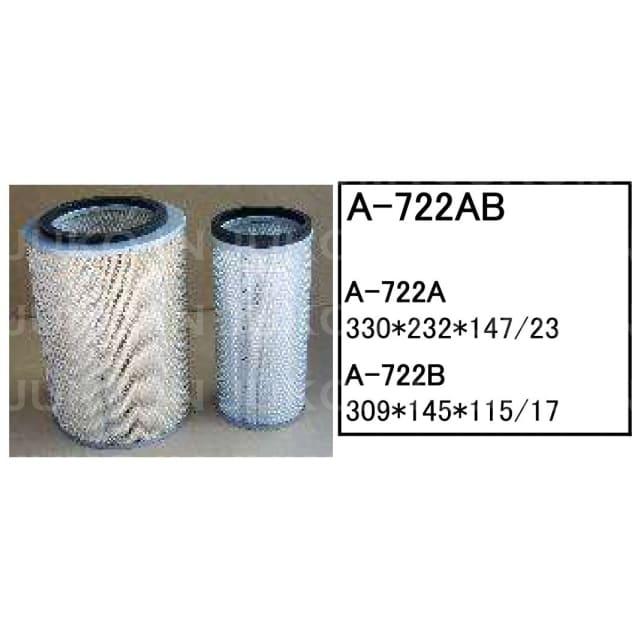 古河 パワーショベル FX270(LC)-1 エアーエレメントA-722AB（内外筒セット）