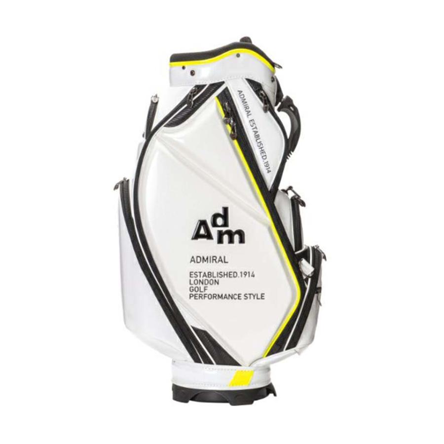 Admiral ゴルフキャディバッグ ホワイト Admiral Golf アドミラル ゴルフ キャディバッグ ジャガード