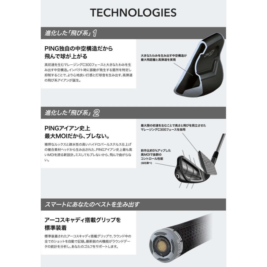 【公式】 PINGピンゴルフG710アイアン 単品アイアン N.S.PRO ZELOS 6 NSPROゼロス 左右選択可能 ピンコンセプトショップ 【1946036746】(10120円)