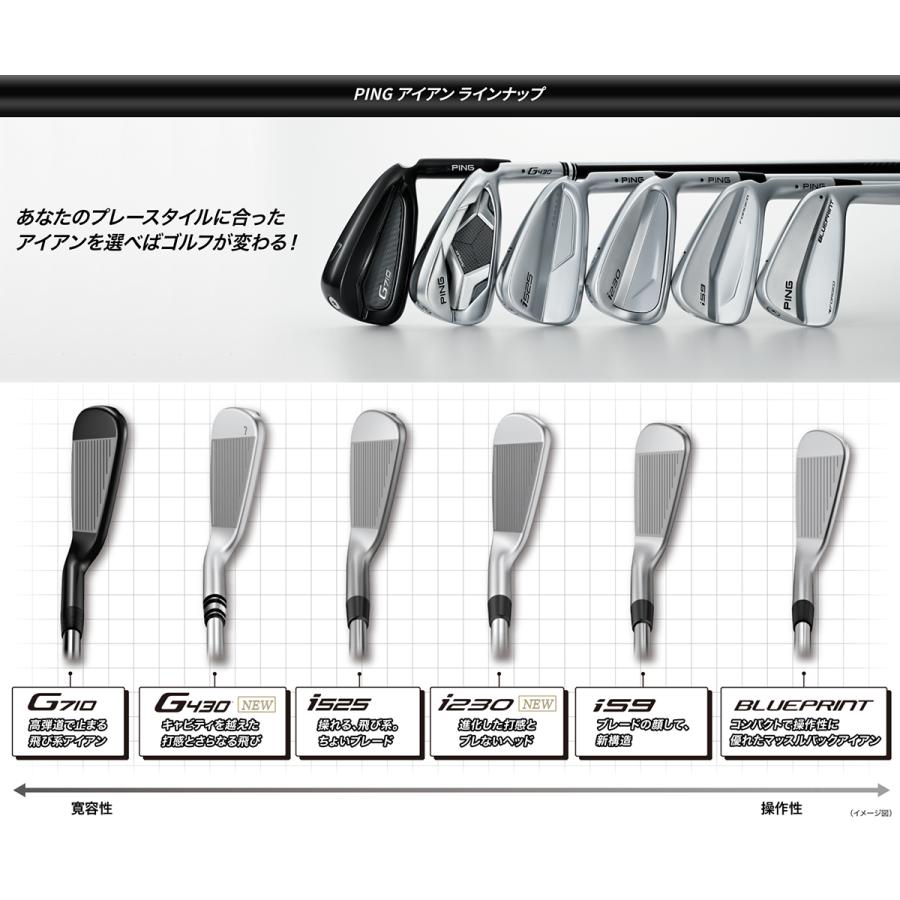 PING ピン ゴルフ i230 アイアン ALTA JCB BLACK カーボン 単品 (左右・ロフト選択) 日本仕様｜juko-in｜12