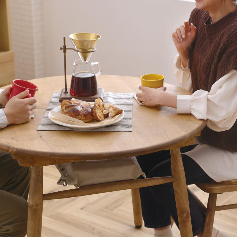 関家具 LOGIE ロジー ダイニングテーブル 丸型 幅90cm テーブル