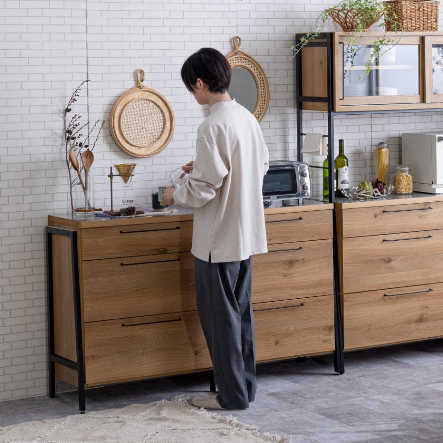 関家具 RITTER リッター キッチン カウンター 幅144cm 日本製 キッチン