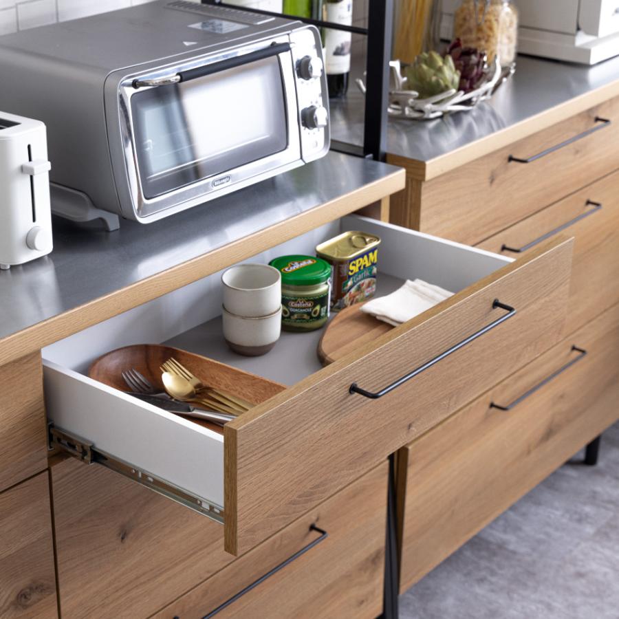 美品 関家具 nora. RITTER COUNTER キッチンカウンター 関家具 RITTER リッター キッチン カウンター 幅144cm 日本製 キッチン