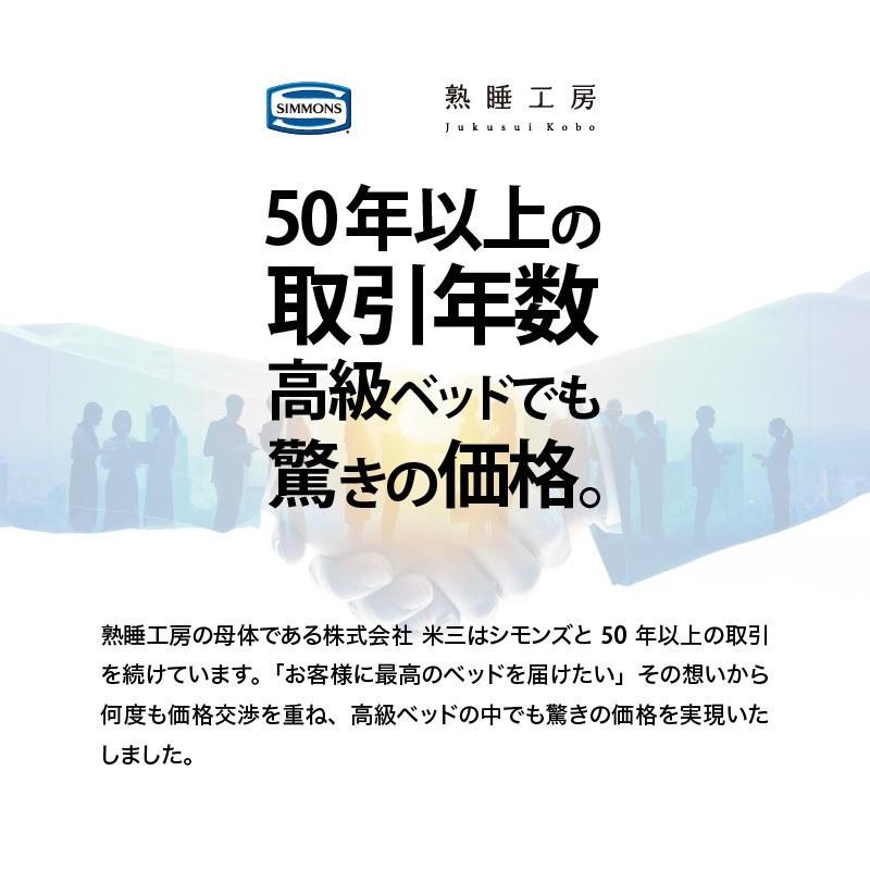 シモンズ ベッド イクラス フラット セミダブル ソフト6.5 マットレス ダブルクッション 限定モデル ベッド 日本製 正規販売店 レギュラー SIMMONS｜jukusui｜08