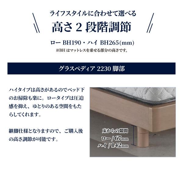 ドリームベッド 開梱設置無料 ベッド グラスペディア2230 フレーム＋