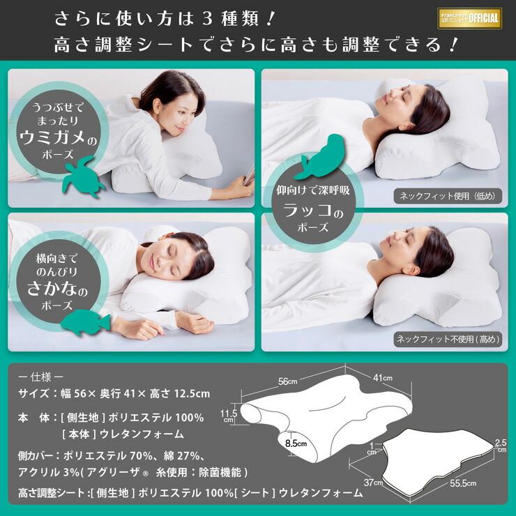 フランスベッド（FRANCEBED） 爆買 父の日 ウミガメピロー キュリエス