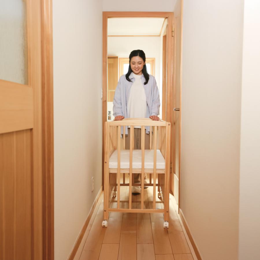 大和屋 新商品 yamatoya認定店 リビングコット ベビーベッド yamatoya