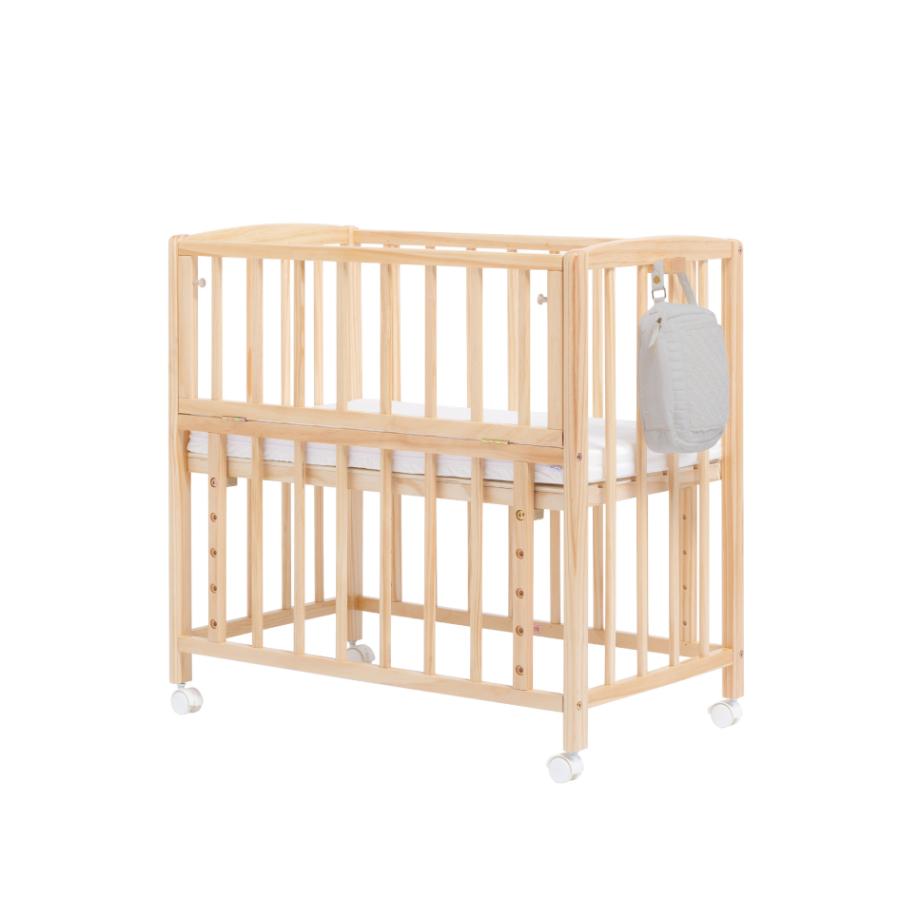 yamatoya 木製 ベビーベッド 標準サイズ　キャスター付き メーカー在庫限り／ ベビーベッド ノモック レギュラーサイズ