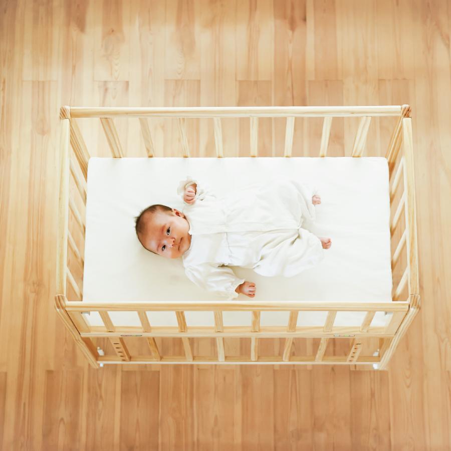 新色発売 yamatoya認定店 大和屋 リビングコット ベビーベッド yamatoya living cot キャスター付き PSC SG基準適合 すのこ 乳児 新生児 1歳まで 寝室 ミニ_12