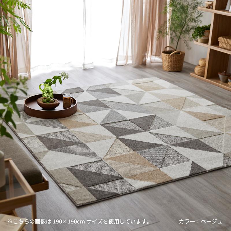 スミノエ カーペット Scene シーン 190×240cm ラグ 防ダニ 滑り止め 低