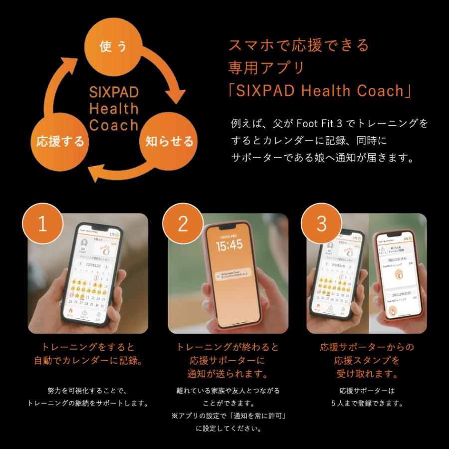 SIXPAD FootFit3 Heat プレミアム ブラック フットフィット3 ヒート シックスパッド SE-BY-02ABK MTGの画像