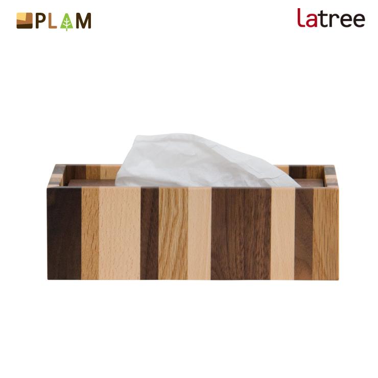 Latree ティッシュボックス270 #MX モザイク D65 小さな無垢の木 幸せ