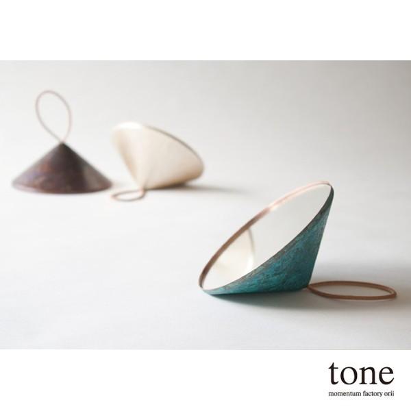tone_mirror ミラー 鏡 モメンタムファクトリー・Orii (momentum factory Orii) 高岡銅器 オリイ ブルー 受注生産