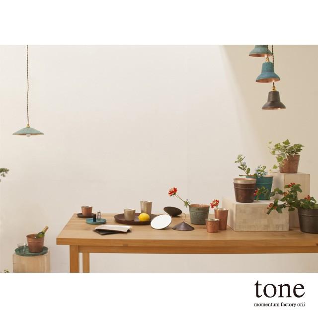 tone_mirror ミラー 鏡 モメンタムファクトリー・Orii (momentum factory Orii) 高岡銅器 オリイ ブルー 受注生産の画像