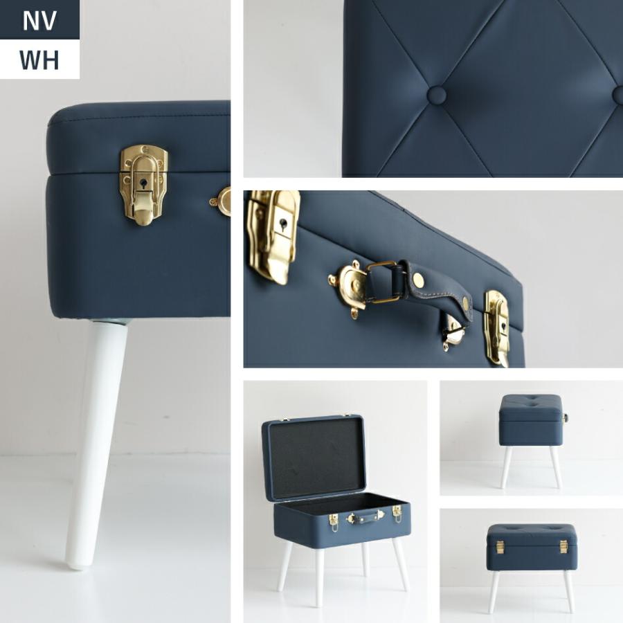 ICHIBA（市場） 収納スツール Pick Stool ST-3263 トランクモチーフ