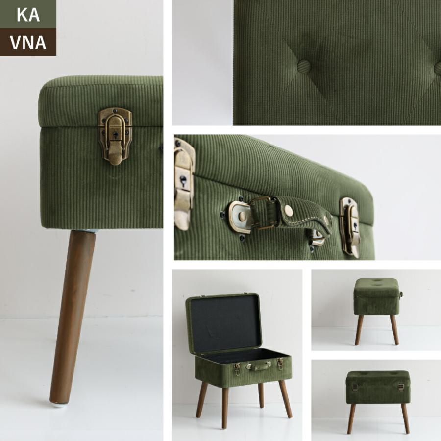 ICHIBA（市場） 収納スツール Pick Stool ST-3263 トランクモチーフ