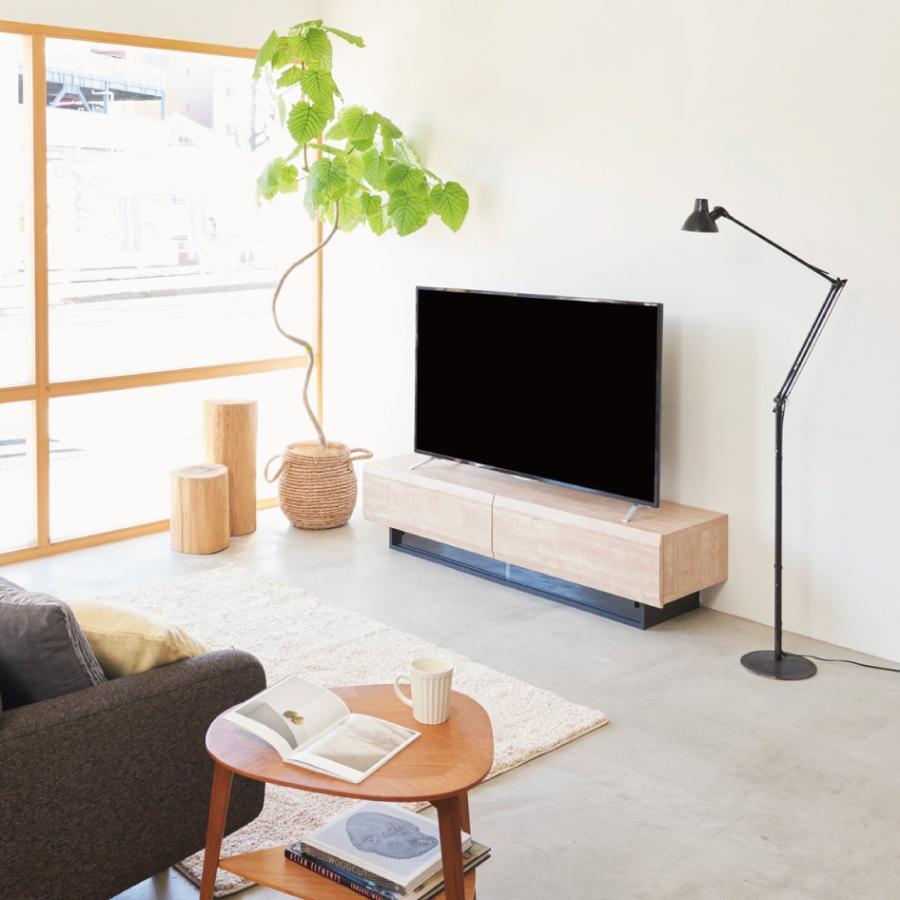 白井産業 ログーノ LOG-3515GH 幅150cm テレビ台 65V型対応 ローボード 