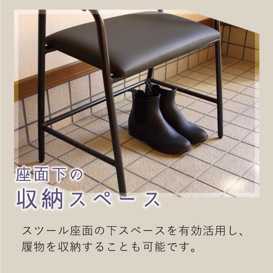 弘益 立ち上がりサポート玄関スツール 4070 シニア 高齢者椅子