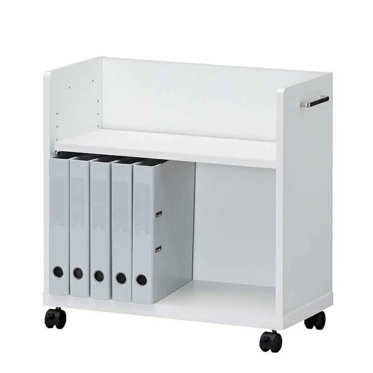 オフィスコ2 サイドワゴン キャスター付き OF2-6060P ONA-6060PNA OBK-6060PBK 幅60cm 白井産業 シンプル 書類 A4 シェルフ デスクワゴン お客様組立品_4
